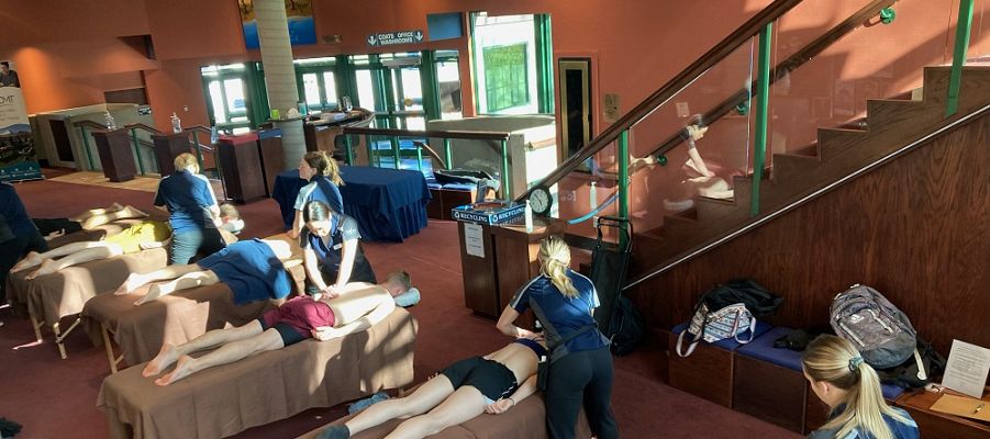 Putting the 'Therapy' in Ballet: Okanagan Valley College Students Provide Massages for Ballet Edmonton in Vernon